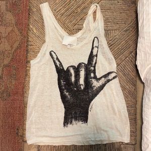 Philip Lim tissue graphic tank